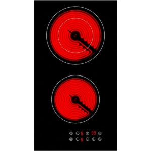 Arielli AE-321FS Domino Κεραμική Εστία Αυτόνομη με Λειτουργία Κλειδώματος 28.8x52εκ.